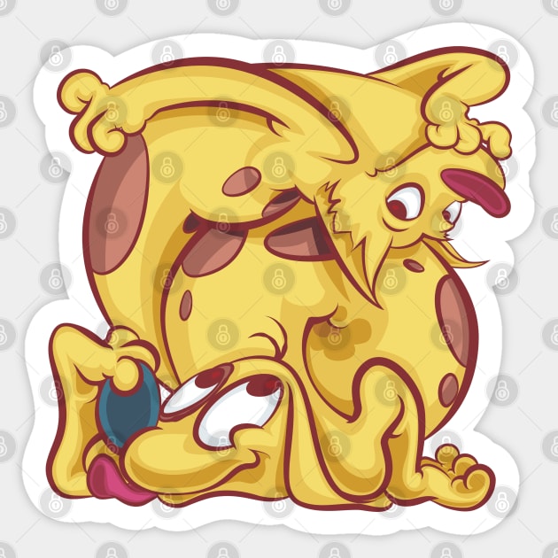 catdog Sticker by majanation